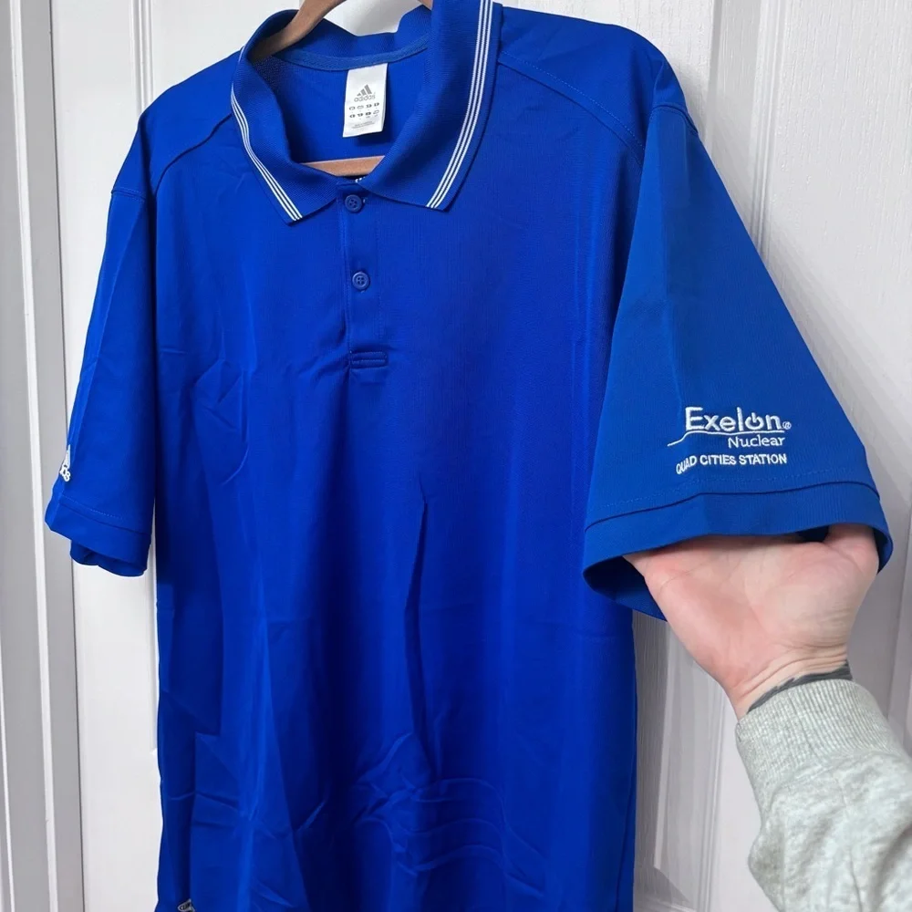 Royal Blue Performance Polo | Adidas L